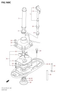 DT25 From 02503K-210001 (P36-)  2012 drawing WATER PUMP (DT30R:P40)