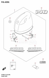 DF115BT From 11506F-440001 (E11 - E40)  2024 drawing ENGINE COVER (DF140BT,DF140BZ)