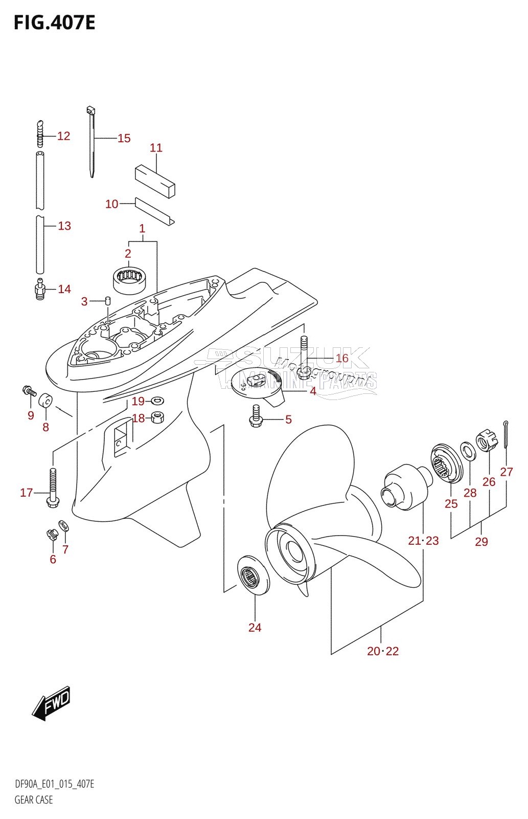 GEAR CASE (DF80A:E01)