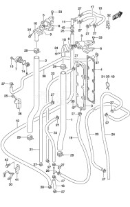 Outboard DF 250AP drawing Thermostat