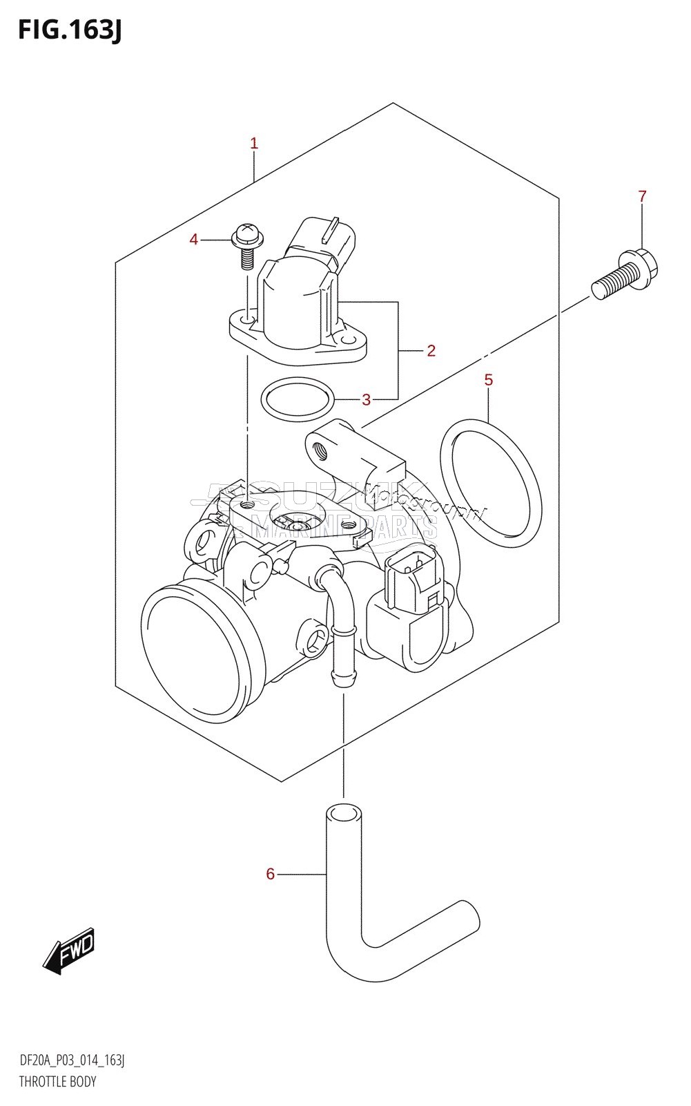 THROTTLE BODY (DF20AR:P03)