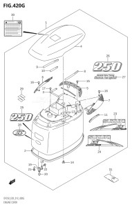 25003Z-310001 (2013) 250hp E03-USA (DF250Z) DF250Z drawing ENGINE COVER (DF250ST:E03)