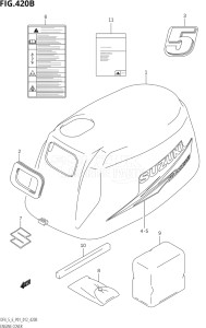 00502F-210001 (2012) 5hp P01-Gen. Export 1 (DF5) DF5 drawing ENGINE COVER (DF5:P01)