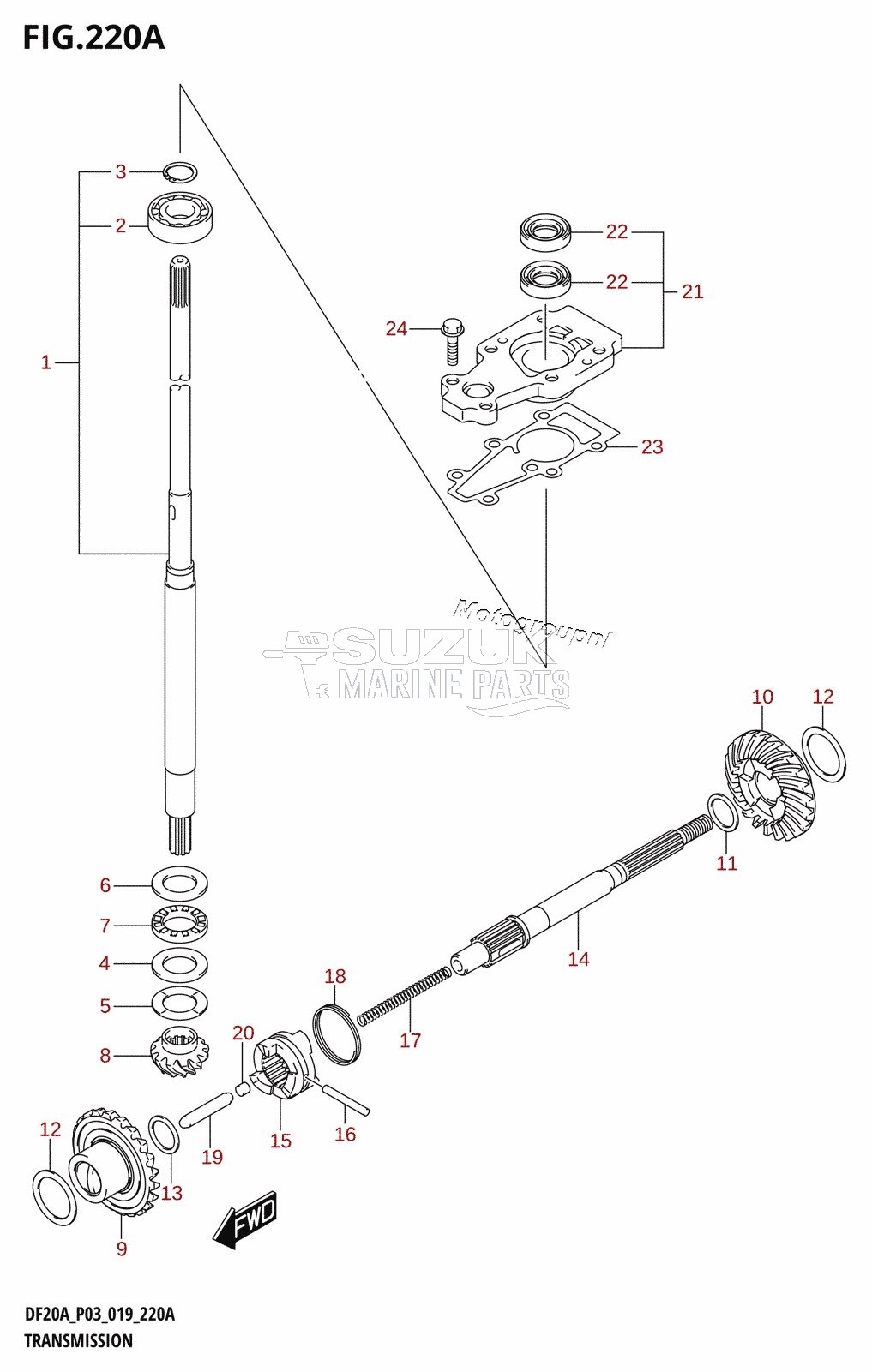 TRANSMISSION (DF9.9B,DF15A,DF20A)