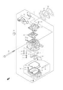 Outboard DF 9.9 drawing Carburetor - w/Remote Control