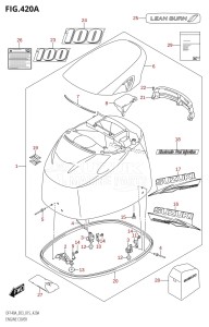 DF140AZ From 14003Z-510001 (E03)  2015 drawing ENGINE COVER (DF100AT:E03)