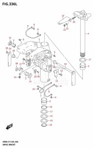 DF60AQH From 06002F-440001 (E11 - E40)  2024 drawing SWIVEL BRACKET (DF50AVT,DF60AVT)