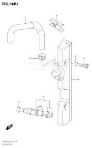 05003F-610001 (2016) 50hp E01-Gen. Export 1 (DF50A  DF50ATH) DF50A drawing FUEL INJECTOR (DF60AVTH:E40)