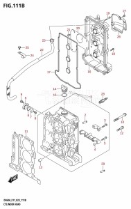 DF50A From 05004F-240001 (E03)  2022 drawing CYLINDER HEAD ((020,021):(DF40AST,DF60A,DF60AQH,DF60ATH,DF60AVT,DF40ASVT,DF60AVTH))