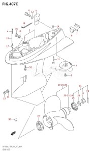 DF115AZ From 11503Z-310001 (E01 E40)  2013 drawing GEAR CASE (DF115AT:E01)