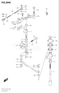 15002Z-510001 (2005) 150hp E01 E40-Gen. Export 1 - Costa Rica (DF150ZG) DF150ZG drawing CLUTCH SHAFT (DF150TG:E01)