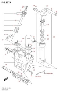 DF225Z From 22503Z-610001 (E03)  2016 drawing TRIM CYLINDER (DF200T:E03:X-TRANSOM)