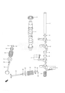 DF 9.9A drawing Camshaft - w/Remote Control