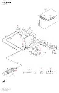 DF20A From 02002F-310001 (P01 P40)  2013 drawing TILLER HANDLE (DF9.9B:P01)