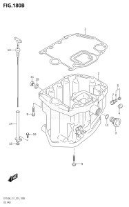 10003F-910001 (2019) 100hp E11-Gen. Export 2 (DF100AT) DF100A drawing OIL PAN (DF115AT,DF115AZ,DF140AT,DF140AZ)