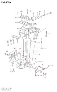 DT9.9 From 00993K-210001 (P36 P40)  2012 drawing DRIVE SHAFT HOUSING (DT9.9:P40)