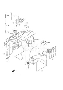 DF 90A drawing Gear Case