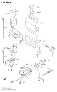 DF250A From 25003P-310001 (E03)  2013 drawing PTT SWITCH /​ ENGINE CONTROL UNIT (DF300A:E03)