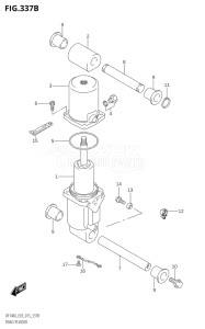 14003Z-610001 (2016) 140hp E03-USA (DF140AZ) DF140AZ drawing TRIM CYLINDER (DF115AT:E03)