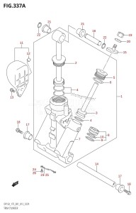 DF150Z From 15002Z-310001 (E01 E40)  2013 drawing TRIM CYLINDER