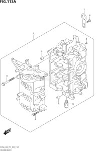 03003F-140001 (2021) 30hp P01 P40-Gen. Export 1 (DF30A   DF30AQ   DF30AR   DF30AT  DF30AT    DF30AT   DF30ATH  DF30ATH    DF30ATH) DF30A drawing CYLINDER BLOCK