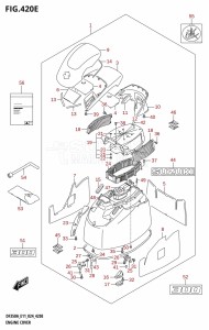 DF300B From 30003F-440001 (E11)  2024 drawing ENGINE COVER (DF300B,DF300BMD)