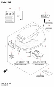 DF15A From 01504F-040001 (E03 P03)  2020 drawing ENGINE COVER (DF20AT,DF20ATH)