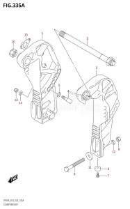 DF50A From 05003F-210001 (E03)  2012 drawing CLAMP BRACKET (DF40A,DF50A)