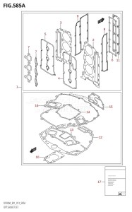 DF250A From 25003P-310001 (E01 E40)  2013 drawing OPT:GASKET SET (DF300A:E01)