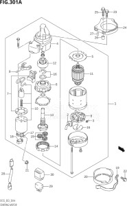 02503F-110001 (2011) 25hp E03-USA (DF25  DF25R) DF25 drawing STARTING MOTOR