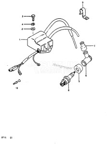 DT15 From 01501-613086 ()  1986 drawing IGNITION