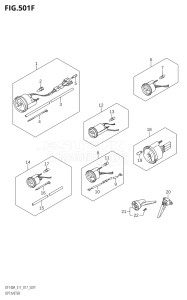 14003F-710001 (2017) 140hp E11 E40-Gen. Export 1-and 2 (DF140AT) DF140A drawing OPT:METER (DF140AT:E11)