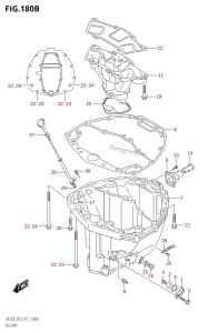 DF250 From 25003F-710001 (E03)  2017 drawing OIL PAN (DF200Z:E03)