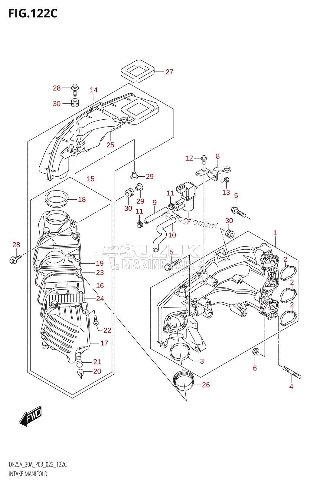 INTAKE MANIFOLD (020:(DF30AT,DF30ATH))