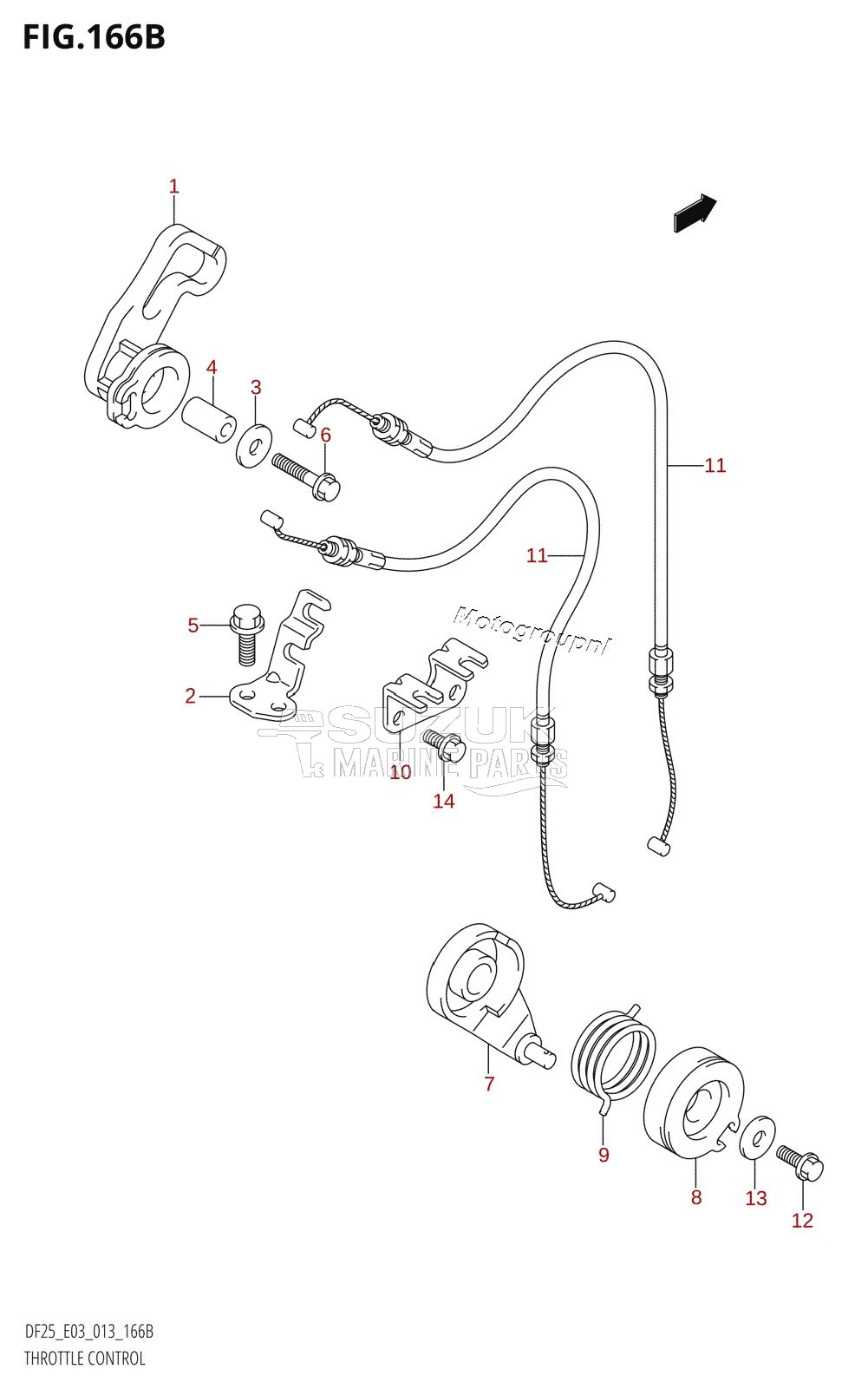 THROTTLE CONTROL (DF25R:E03)