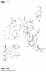 DF20A From 02002F-140001 (E01 P01 P40)  2021 drawing OPT:REMOTE CONTROL ASSY SINGLE (1) (DF20AR,DF20AT)