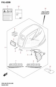 DF250ATSS From 25001N-440001 (E03)  2024 drawing ENGINE COVER (DF25AT,DF25ATH)