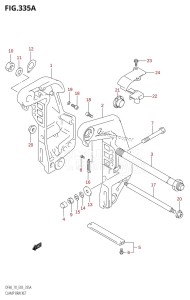 DF60 From 06001F-971001 (E03)  1999 drawing CLAMP BRACKET