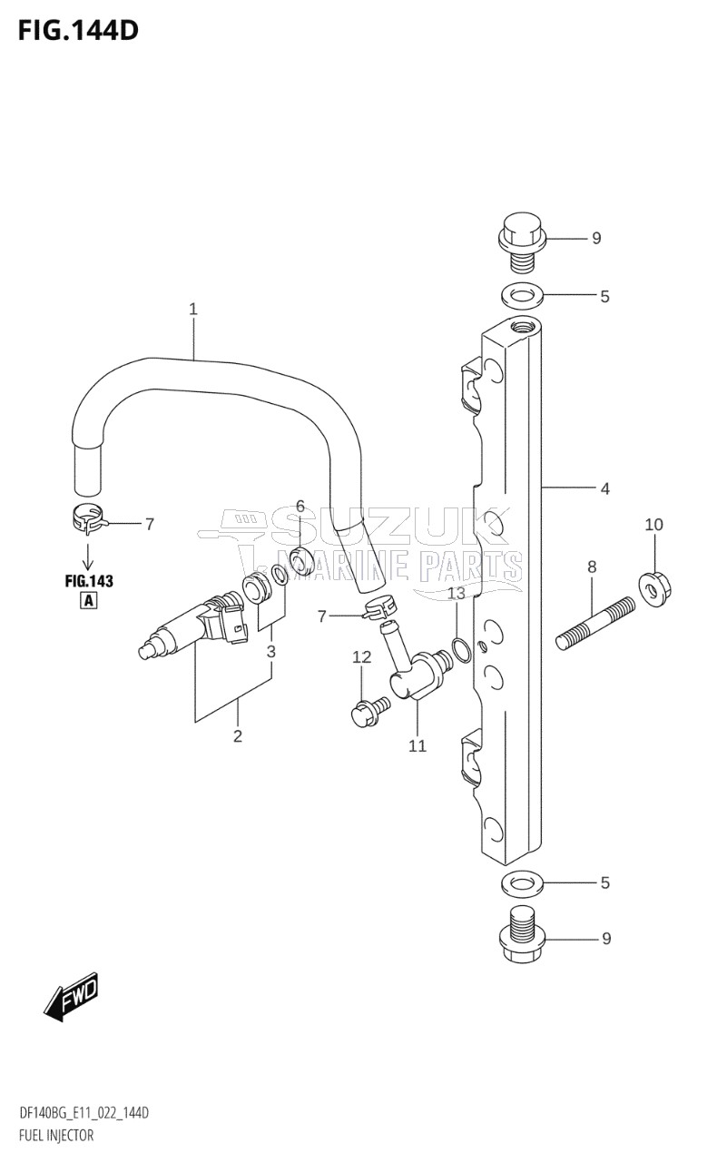 FUEL INJECTOR (E40:022)