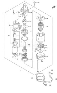 DF 90A drawing Starting Motor