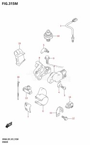 DF60A From 06002F-510001 (E01 E40)  2015 drawing SENSOR (DF60ATH:E40)