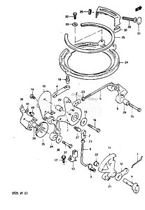 DT25 From 02503-301001-305315 ()  1983 drawing THROTTLE CONTROL