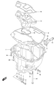 Outboard DF 300B drawing Oil Pan