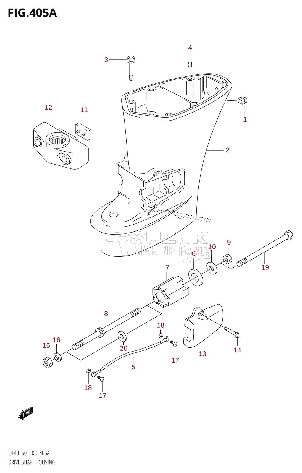 DRIVE SHAFT HOUSING