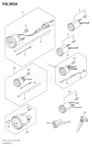 DF150 From 15002F-310001 (E01 E40)  2013 drawing OPT:METER (1)