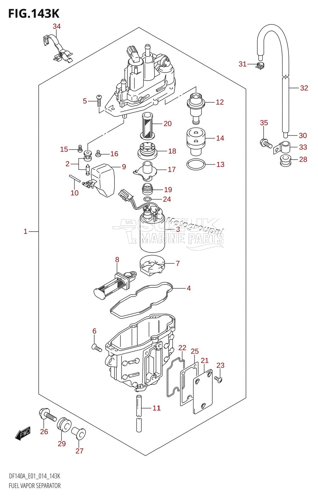 FUEL VAPOR SEPARATOR (DF140AZ:E40)