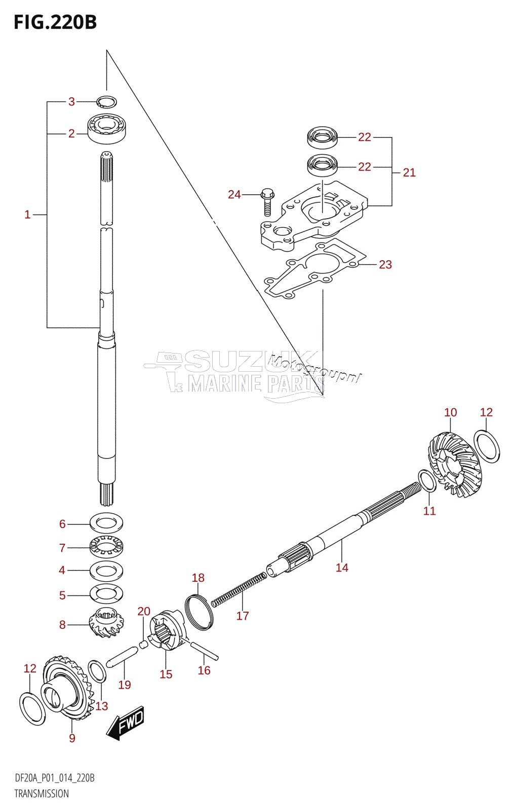 TRANSMISSION (DF9.9BR:P01)