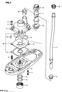 DT40 From 04003-503697 ()  1985 drawing WATER PUMP