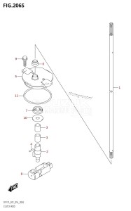 DF175T From 17502F-610001 (E01 E40)  2016 drawing CLUTCH ROD (DF175ZG:E40)