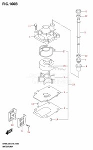 DF80A From 08002F-910001 (E01 E40)  2019 drawing WATER PUMP (DF80A:E01)